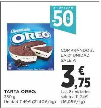 2a unidad -50% tarta oreo