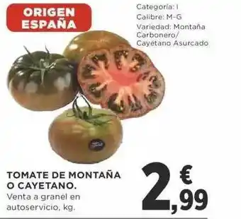 Supercor Tomate de montaña o cayetano oferta
