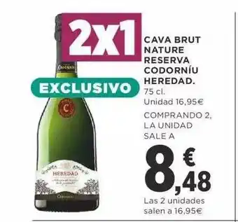 Supercor Cava brut nature reserva codorniu heredad oferta