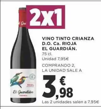 Supercor Vino tinto crianza d.o.ca. rioja el guardián oferta