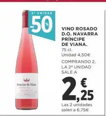 Supercor 2a unidad -50% vino rosado d.o. navarra príncipe de viana oferta