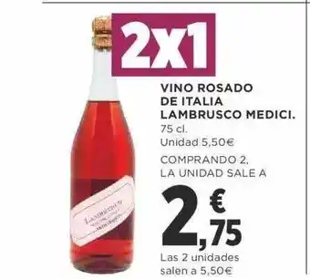 Supercor Vino rosado de italia lambrusco medici oferta