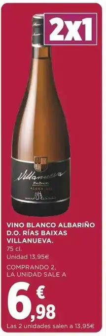 Supercor Vino blanco albariño d.o. rías baixas villenueva oferta