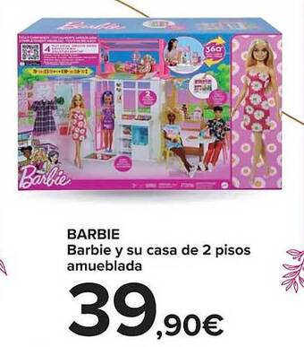 Carrefour Barbie y su casa de 2 pisos amueblada oferta