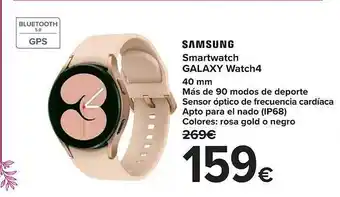 Carrefour Samsung smartwatch galaxy watch4 oferta