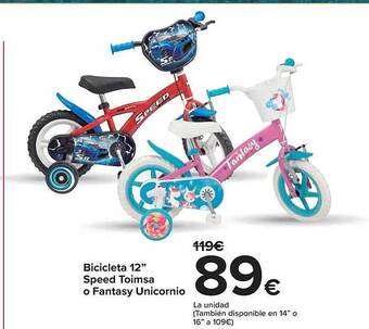 Carrefour Bicicleta 12 oferta