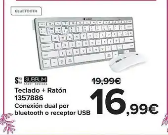 Carrefour Subblim teclado + ratón 1357886 oferta