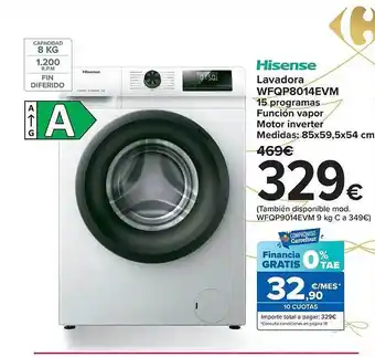 Carrefour Hisense lavdora wfpqp8014evm oferta