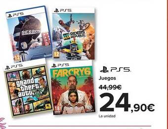 Carrefour Ps5 juegos oferta