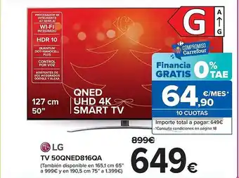 Carrefour Lg tv 50qned816qa oferta