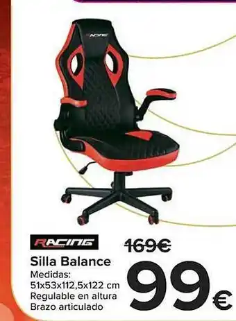 Carrefour Silla balance racing oferta