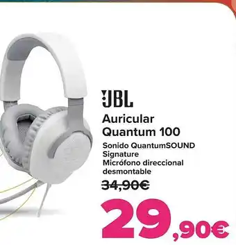 Carrefour Jbl auricular quantum 100 oferta