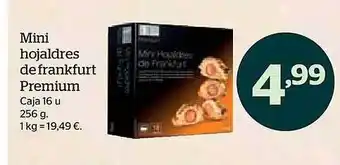 La Sirena Mini hojaldres de frankfurt premium caja 16 oferta