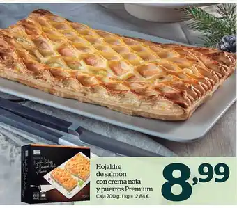 La Sirena Hojaldre de salmón con crema nata y puerros premium caja oferta