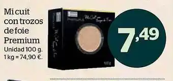La Sirena Mi cuit con trozos de foie premium oferta
