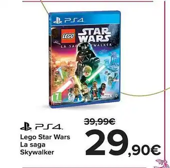 Carrefour Ps4 lego star wars la saga skywalker oferta