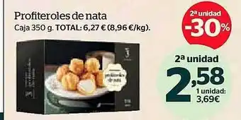 La Sirena 2a unidad -50% profiteroles de nata oferta