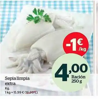 La Sirena Sepia limpia extra kg oferta