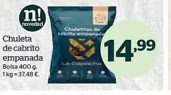 La Sirena Chuleta de cabrito empanada bolsa oferta