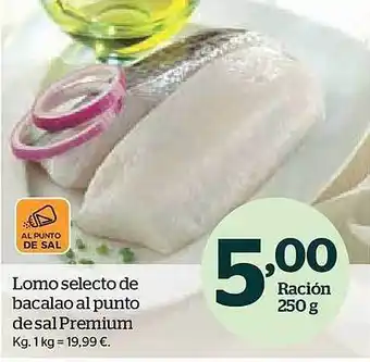 La Sirena Lomo selecto de bacalao al punto de salpremium oferta