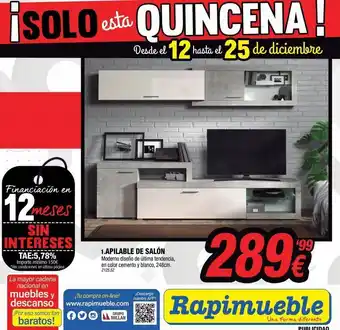 Rapimueble Financiación última oferta