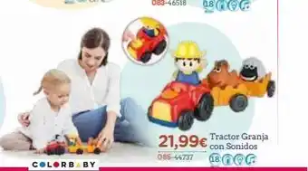 Colorbaby 21,99€ con sonidos 085-44737 18 nor tractor granja