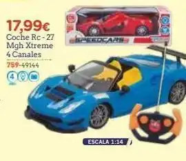 17,99€ coche rc-27 mgh xtreme 4 canales 759-49144 escala 1:14 do
