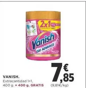 Supercor Exprés Vanish extracantidad 1+1 oferta
