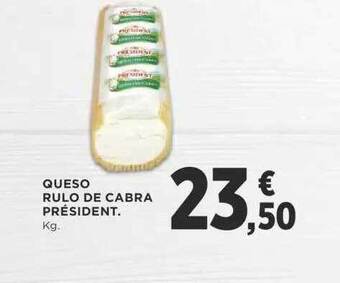 Supercor Queso rulo de cabra président oferta