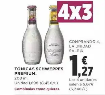 Supercor Tónicas schweppes premium oferta
