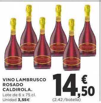 Supercor Vino lambrusco rosado caldirola oferta