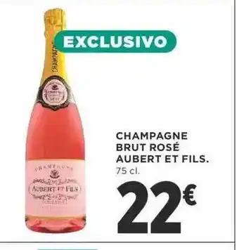 Supercor Champagne brut rosé aubert et fils oferta