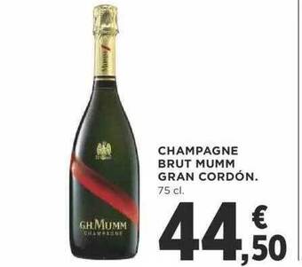 Supercor Champagne brut mumm gran cordón oferta