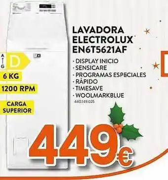 Expert Lavadora electrolux en6t5621af oferta