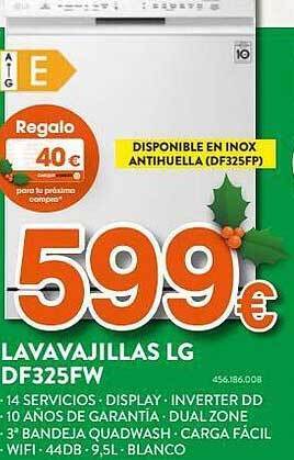 Expert Lavavajillas lg df325fw oferta