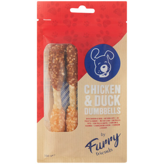 Action Aperitivos para perros furry friends dumbbells oferta