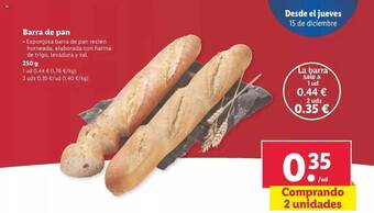 Lidl Barra de pan oferta