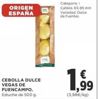 Supercor Cebolla dulce vegas de fuencampo oferta