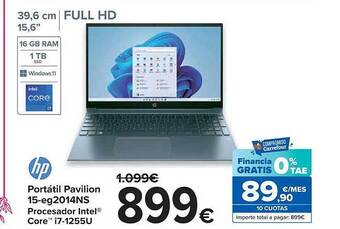 Carrefour Hp portátil pavilion 15-eg2014ns oferta