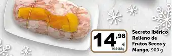 Masymas Secreto ibérico relleno de frutos secos y mango oferta
