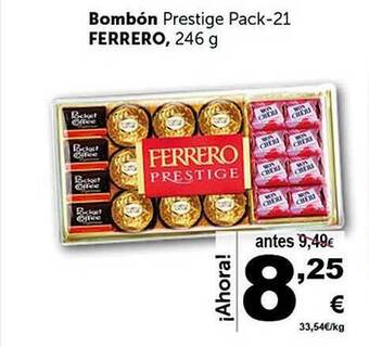 Masymas Bombón prestige pack-21 ferrero oferta