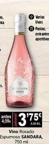 Masymas Vino rosado espumoso sandara oferta
