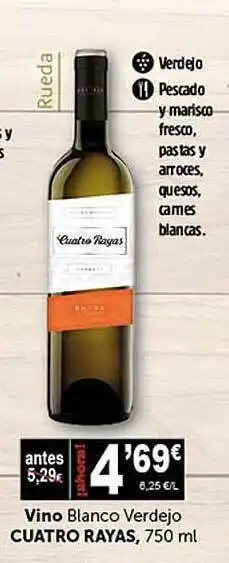 Masymas Vino blanco verdejo cuatro rayas oferta