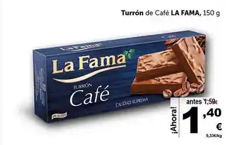 Masymas Turrón de café la fama oferta