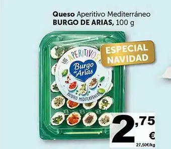 Masymas Queso aperitivo mediterráneo burgo de arias oferta