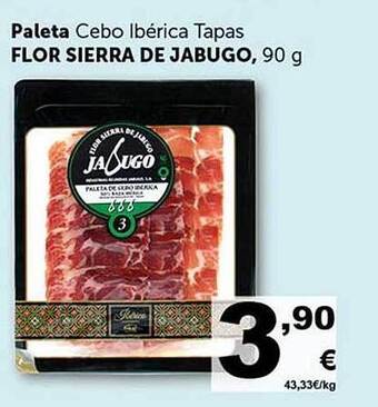 Masymas Paleta cebo ibérica tapas flor sierra de jabugo oferta