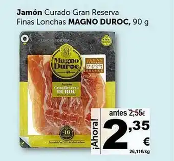 Masymas Jamón curado gran reserva finas lonchas magno duroc oferta