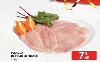 Alcampo Pechuga de pollo en filetes oferta