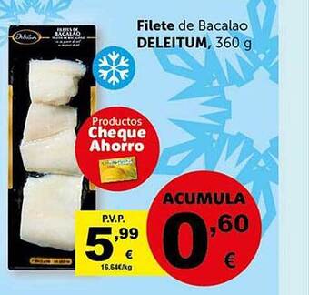 Masymas Filete de bacalao deleitum oferta