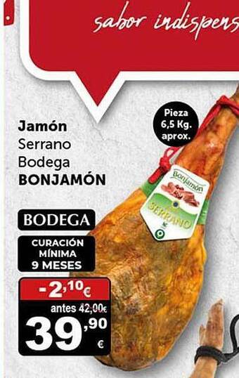 Masymas Jamón serrano bodega bonjamón oferta